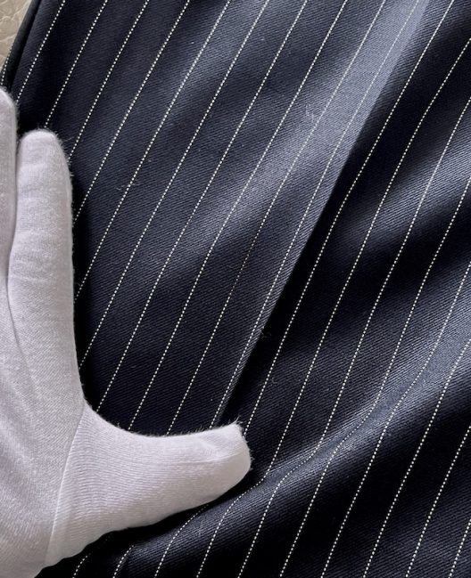 Burberry Striped Wool Pants