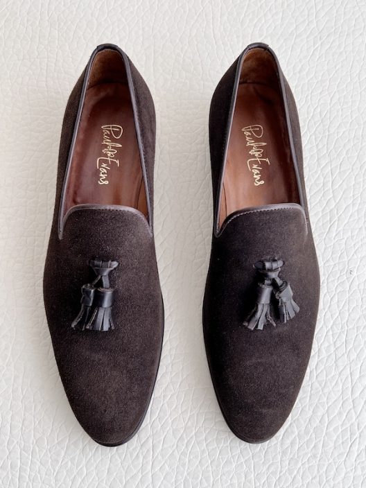 Paul Evans New York The Chaplin Tassel Loafer - Brown Suede