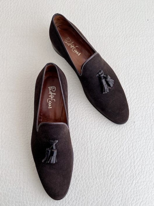 Paul Evans New York The Chaplin Tassel Loafer - Brown Suede