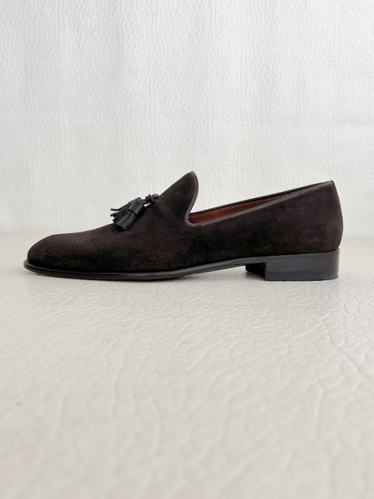 Paul Evans New York The Chaplin Tassel Loafer - Brown Suede