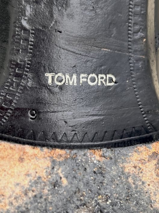 Tom Ford Black Leather Zipped Ankle Boots