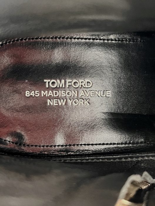 Tom Ford Black Leather Zipped Ankle Boots