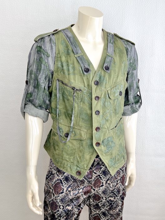 RARE John Galliano Runway Shirt -Vest Military Style