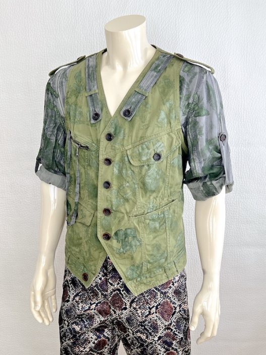 RARE John Galliano Runway Shirt -Vest Military Style