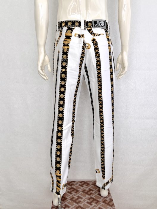 VTG Gianni Versace Couture Iconic Belts print S/S 1993