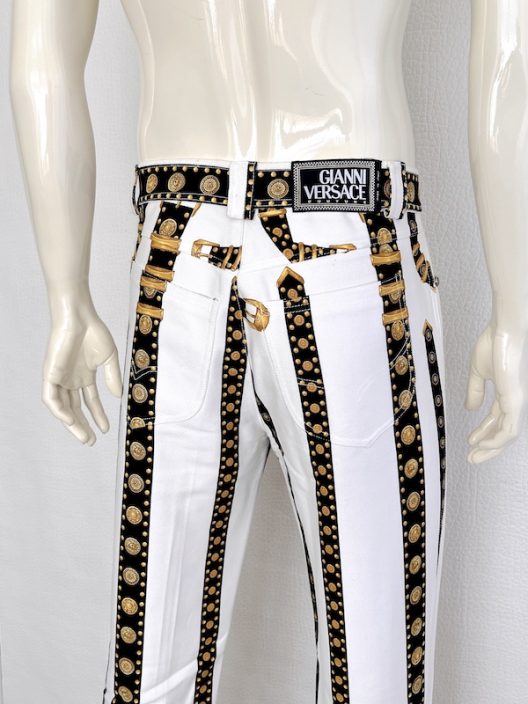 VTG Gianni Versace Couture Iconic Belts print S/S 1993