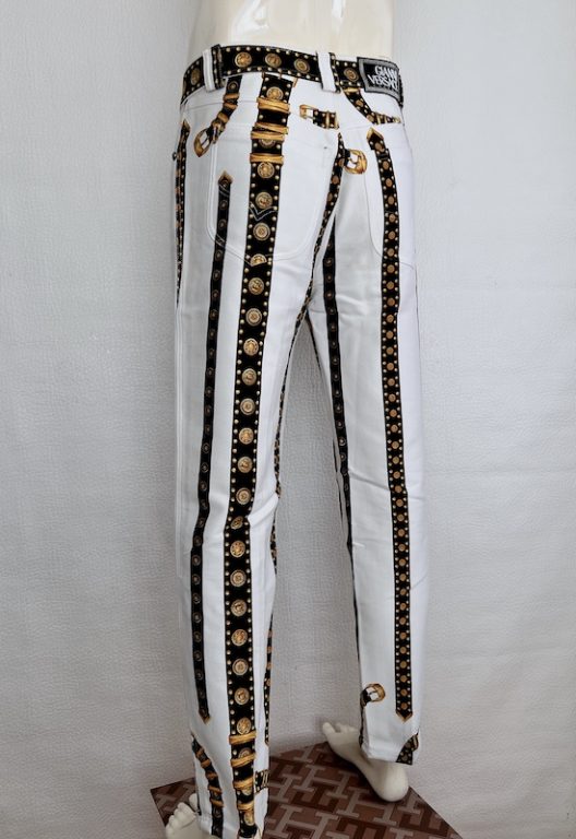 VTG Gianni Versace Couture Iconic Belts print S/S 1993