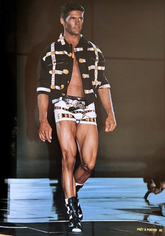 VTG Gianni Versace Couture Iconic Belts print S/S 1993