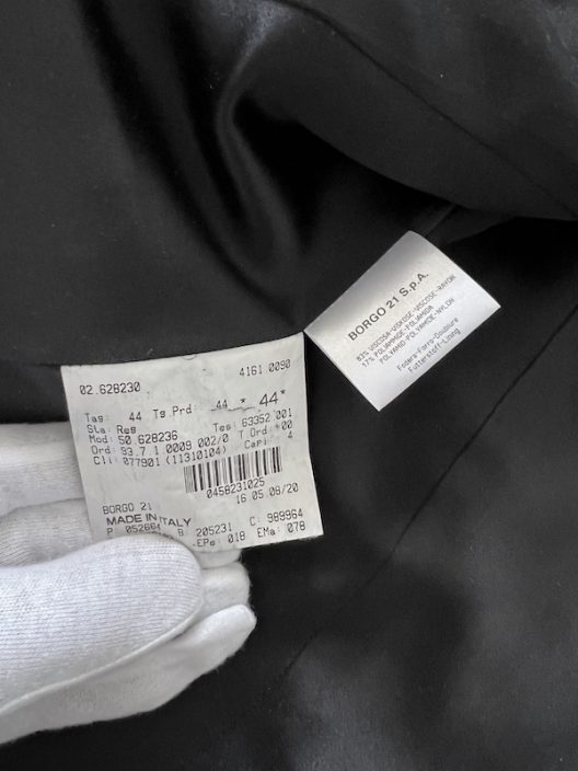 Giorgio Armani Black Suit-Jewel Buttons