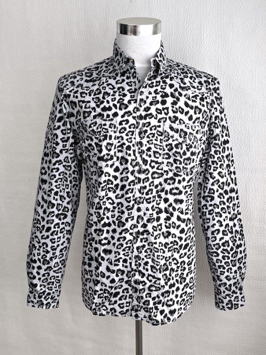 MSGM Milano Animal Print Cotton Shirt