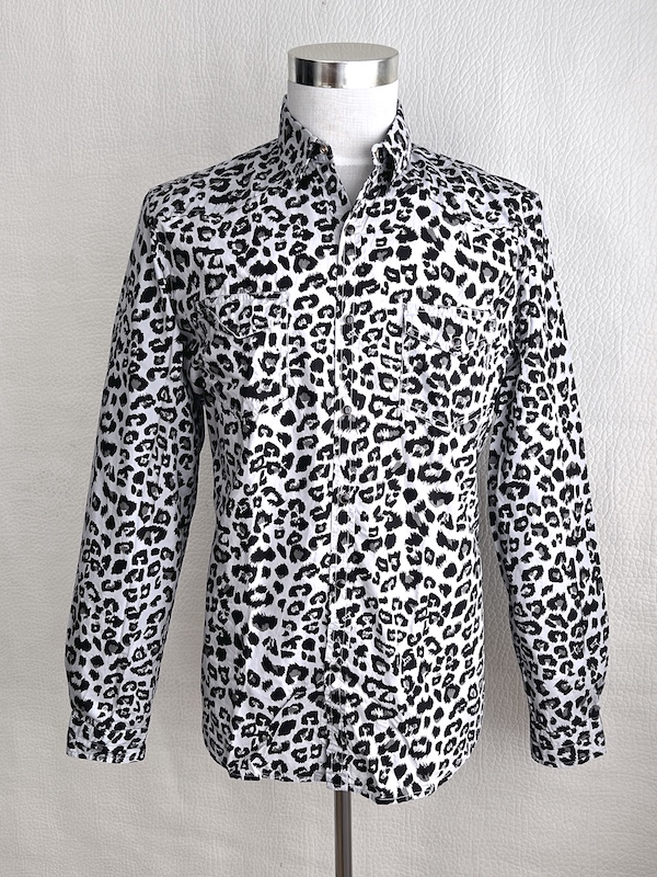 MSGM Milano Animal Print Cotton Shirt