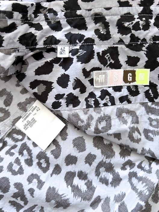 MSGM Animal Print Cotton Shirt