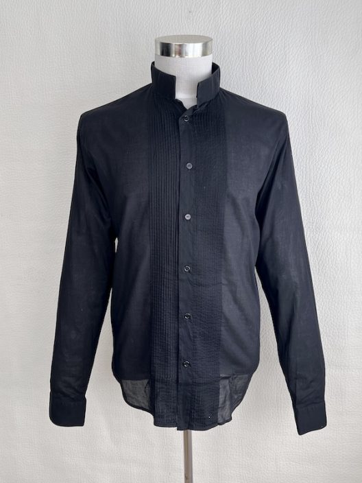 Dior Homme by Hedi Slimane Black Inverted Neck Shirt