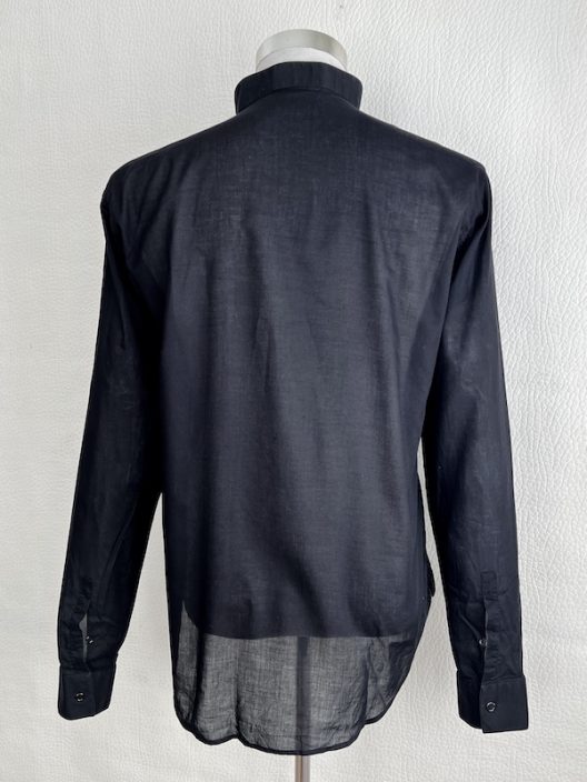 Dior Homme by Hedi Slimane Black Inverted Neck Shirt