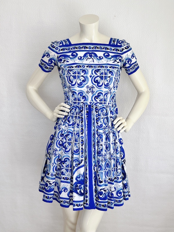 Dolce & Gabbana Cotton Dress Majolica Collection