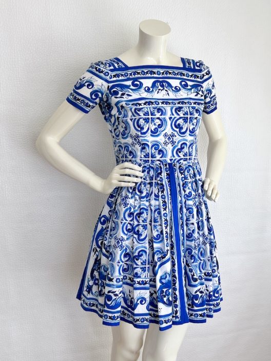 Dolce & Gabbana Cotton Dress Majolica Collection