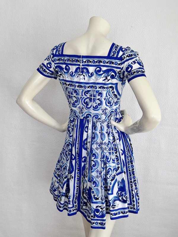 Dolce & Gabbana Cotton Dress Majolica Collection