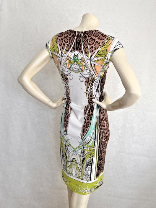 Roberto Cavalli Animal Print Sleeveless Dress