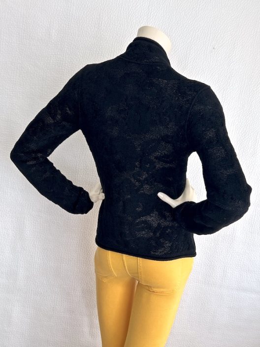 Armani Collezioni Black Knit Jacket