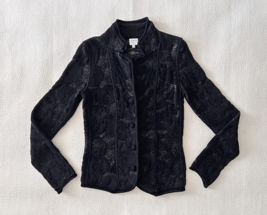 Armani Collezioni Black Knit Jacket