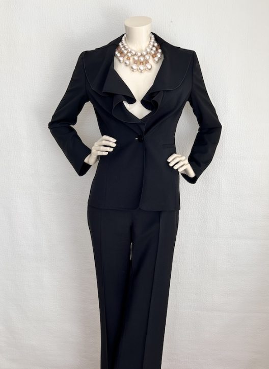 Valentino Garavani Women's Black Wool Suit