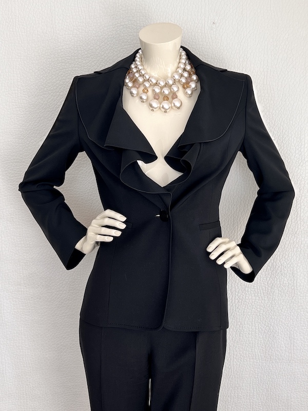 Valentino Garavani Women's Black Wool Suit