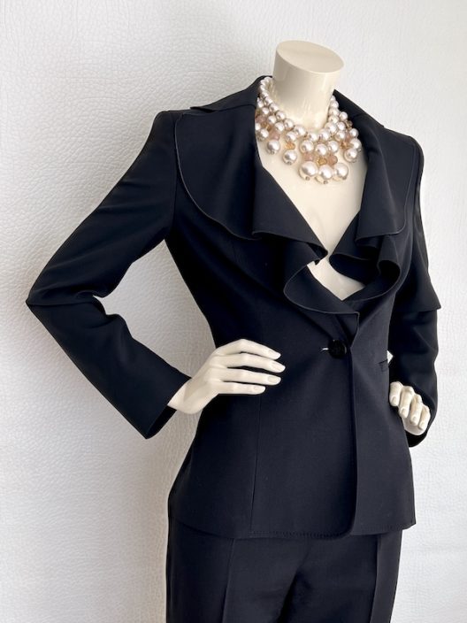 Valentino Garavani Women's Black Wool Suit