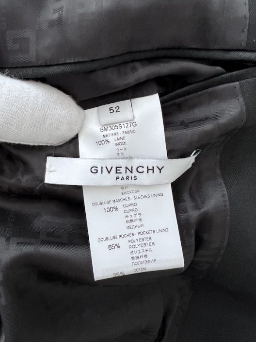 Givenchy Paris by Riccardo Tisci Black Wool Blazer
