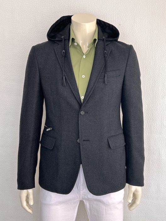 Prada Padded Jacket With Detachable Hood
