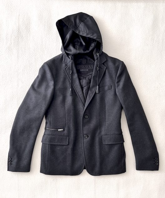 Prada Padded Jacket With Detachable Hood