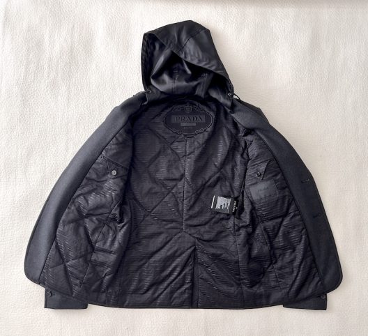 Prada Padded Jacket With Detachable Hood