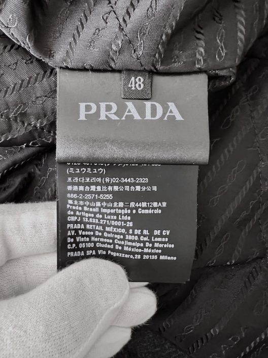 Prada Padded Jacket With Detachable Hood