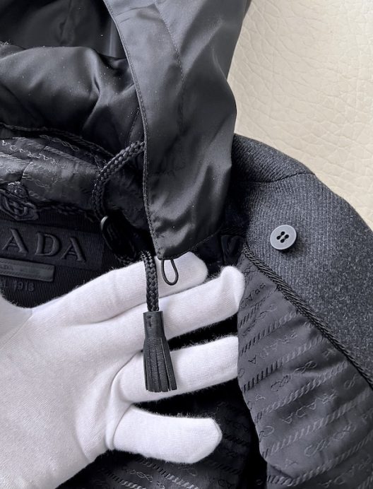 Prada Padded Jacket With Detachable Hood
