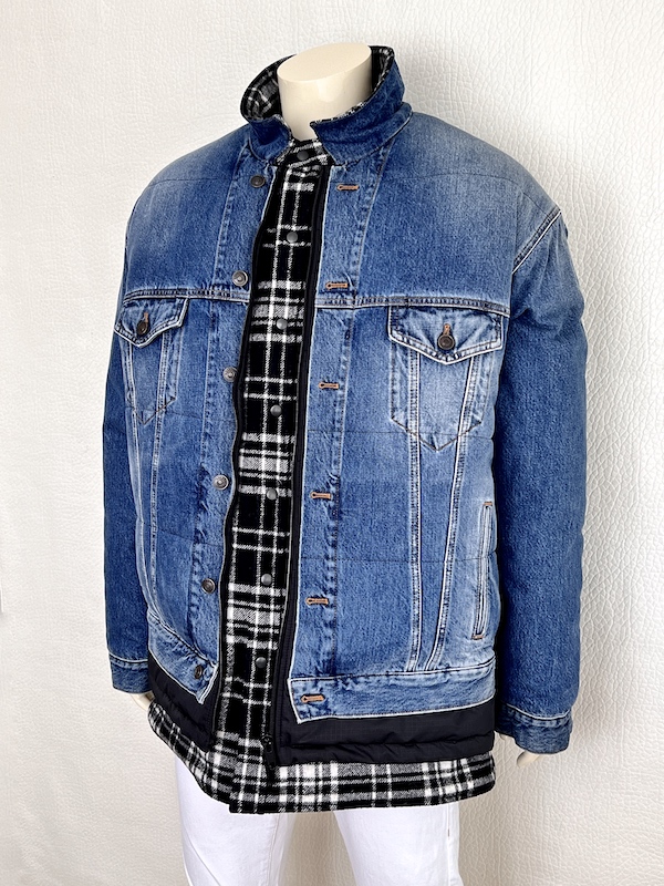 RARE Balenciaga Oversize Padded Denim Bomber Jacket