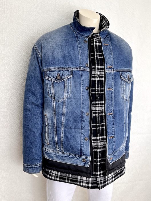 RARE Balenciaga Oversize Padded Denim Bomber Jacket