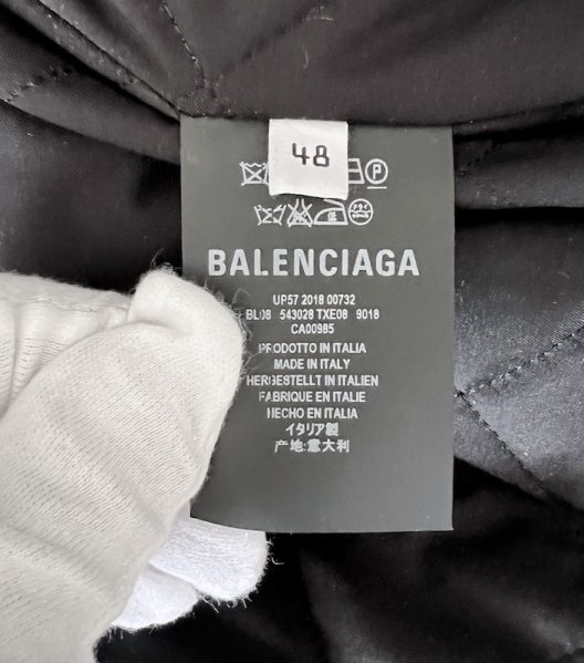RARE Balenciaga Oversize Padded Denim Bomber Jacket