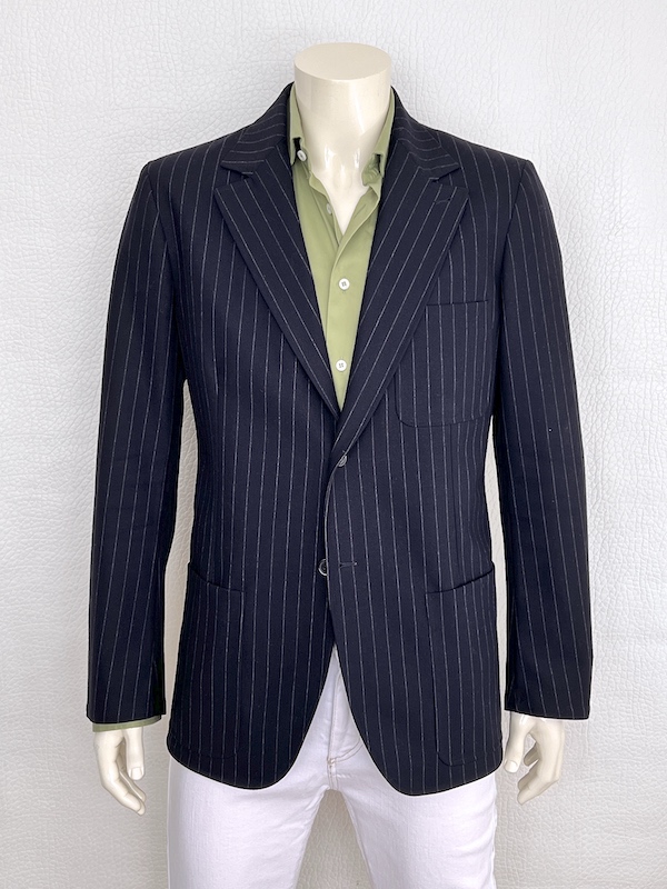 Runway Hermès Unstructured Striped Jacket