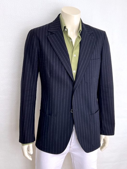 Runway Hermès Unstructured Striped Jacket
