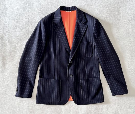 Runway Hermès Unstructured Striped Jacket