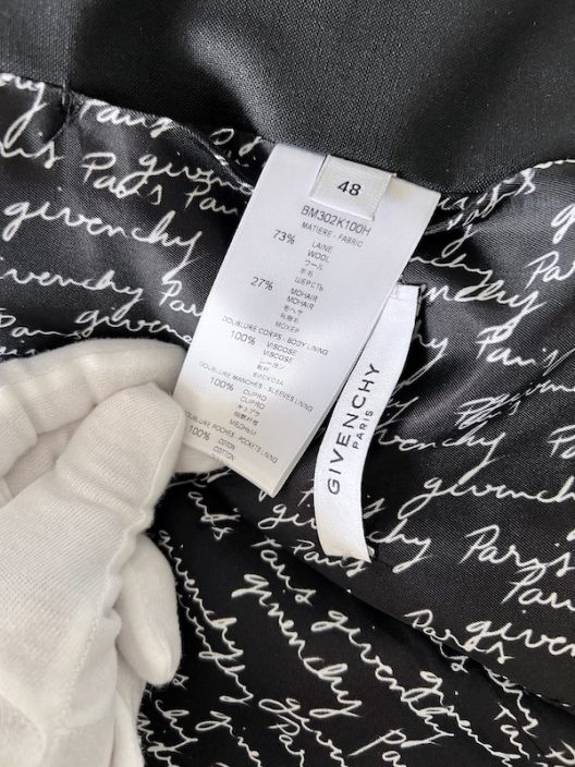 Givenchy Paris by Riccardo Tisci Black Wool Blazer