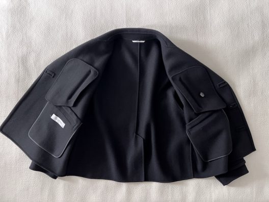 Valentino Garavani Black Double-Breasted Oversize Coat