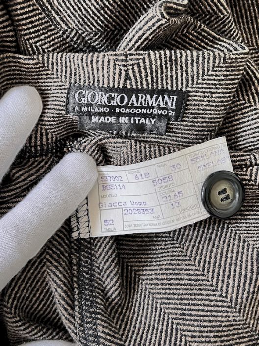 VTG Giorgio Armani Unstructured Wool Jacket