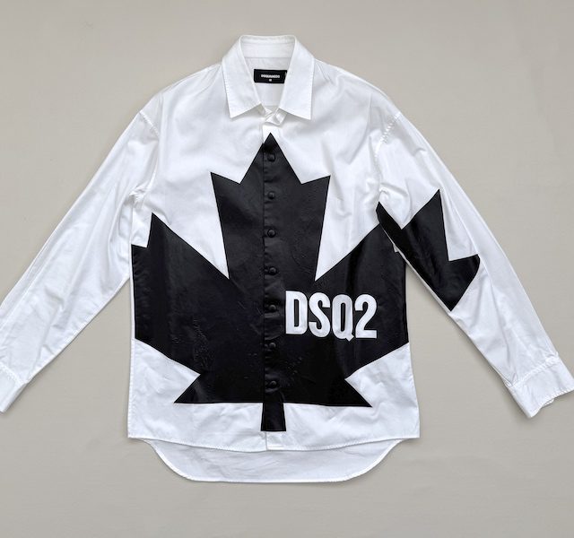Dsquared2 Maple Leaf Graphic Shirt DSQ2 Sz. IT46 - US36